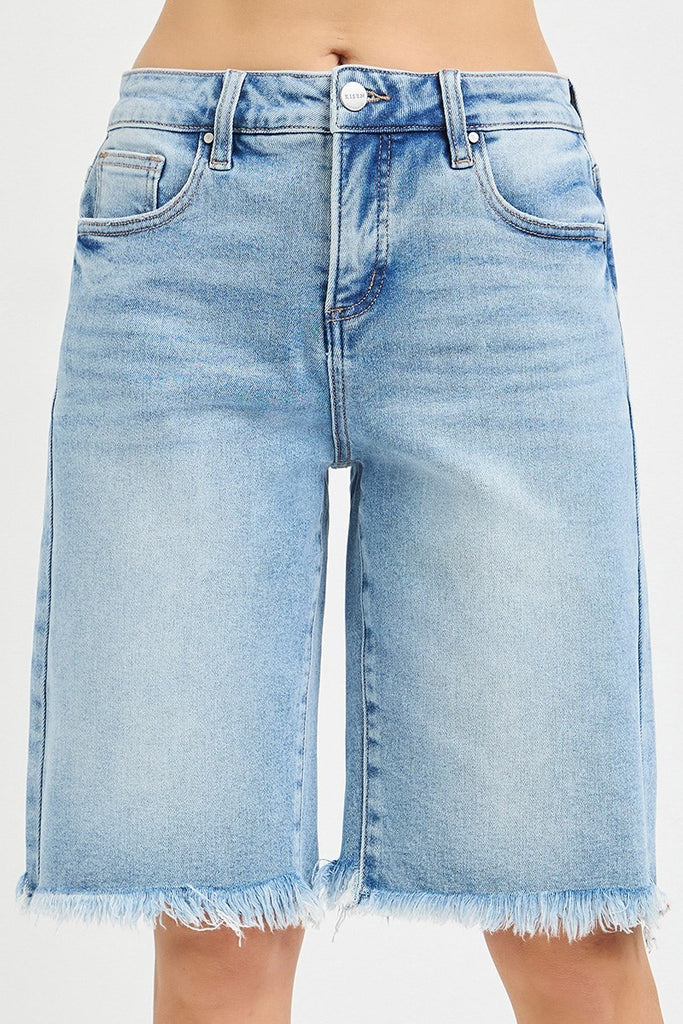 Tummy Control Slouchy Bermuda Shorts