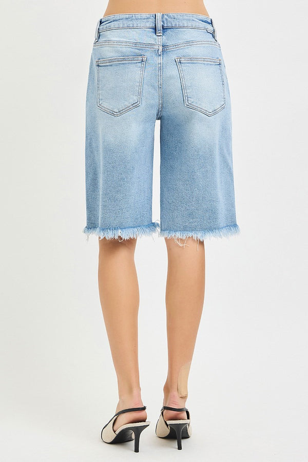 Tummy Control Slouchy Bermuda Shorts