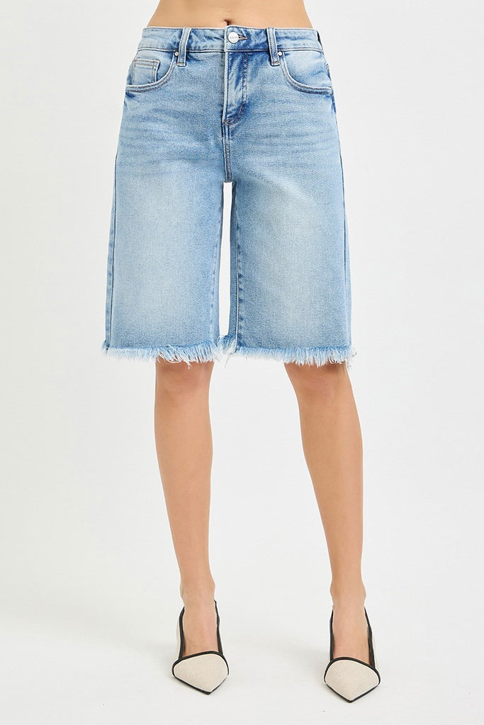 Tummy Control Slouchy Bermuda Shorts