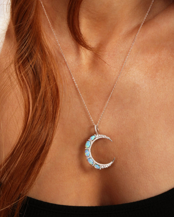 She's an Icon Blue Moon Necklace