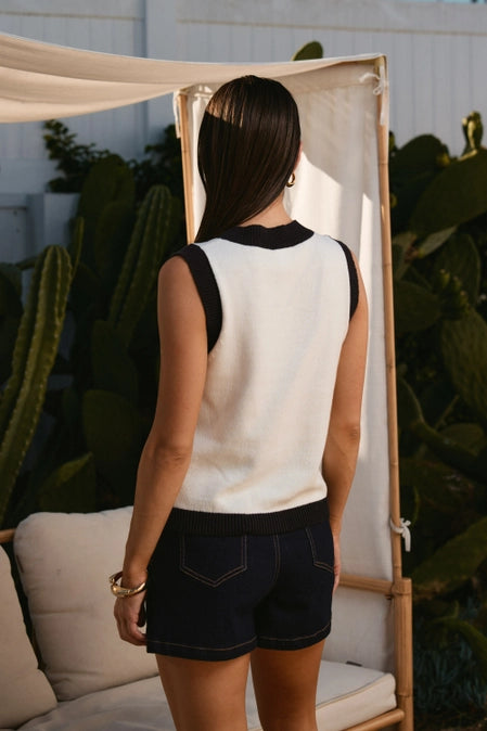 Yacht Club Anchor Knit Vest