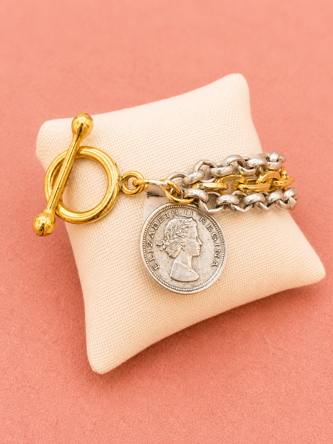 Silver & Gold Dynasty Bracelet