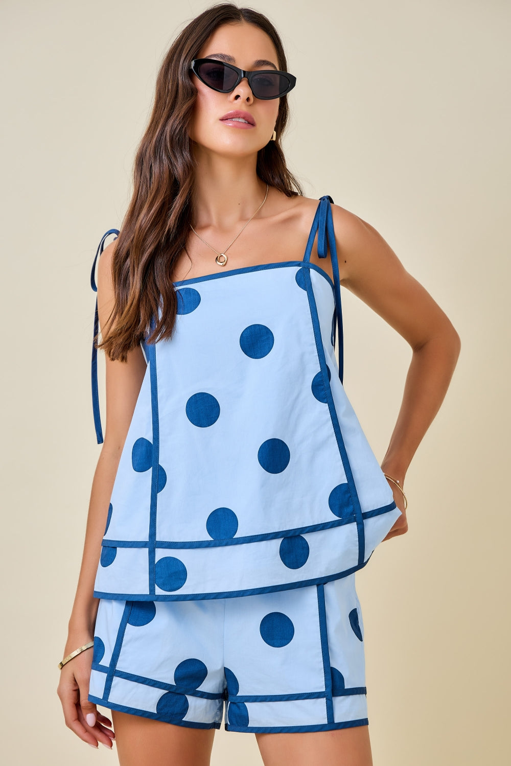 Bluebell Polka Dots Short Set