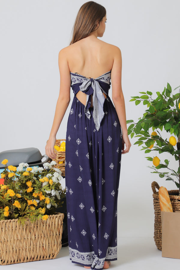 Santorini Nights Strapless Jumpsuite