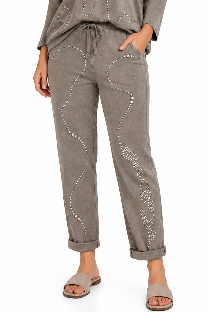 Shimmer Swirl Stretch Jeggings - One Size