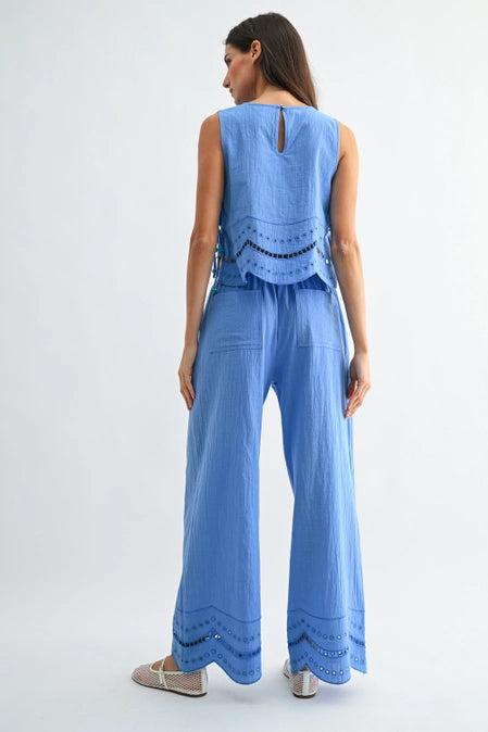 Bluebell Breeze Embroidered Set