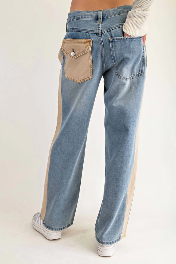 Champagne Lane Wide Leg Denim