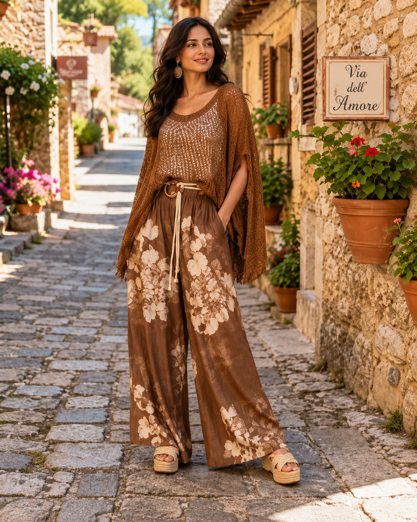 Crochet Poncho w/Tank - One Size
