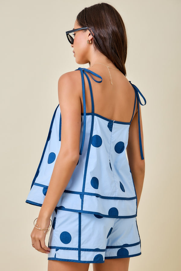 Bluebell Polka Dots Short Set