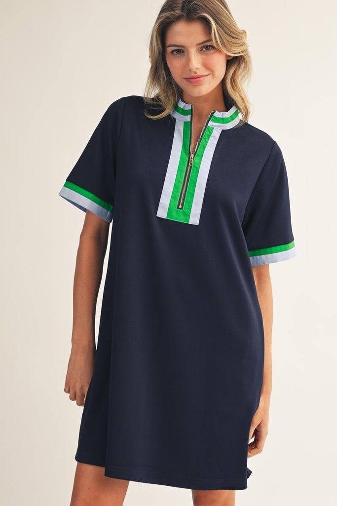 Harbor Chic Contrast Shift Dress