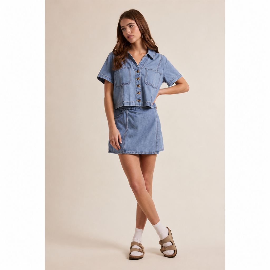 Harbor Denim  Button Shirt