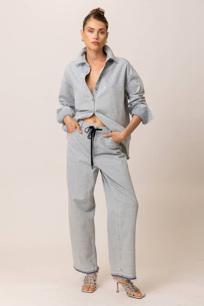 Elowen Light Blue Pants for women, part of our summer collection boutique, perfect for resort wear and exclusive women's fashion.