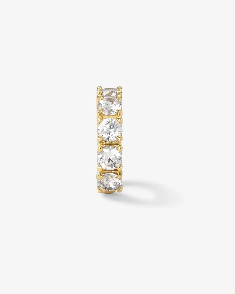 Oh SHE Fancy Ear Cuff: 18k gold-plated ear cuff with simulated diamonds. Perfect for summer collection and boutique sale.