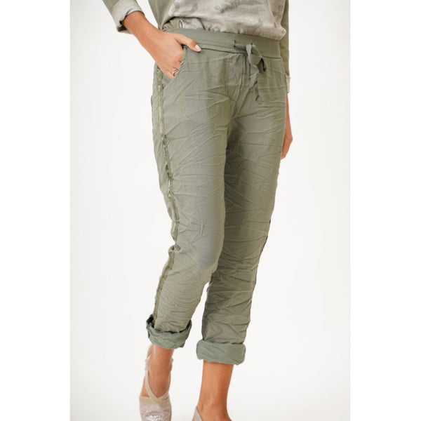 Hot Wash Ribbon Side Jeggins