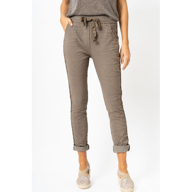 Hot Wash Ribbon Side Jeggins