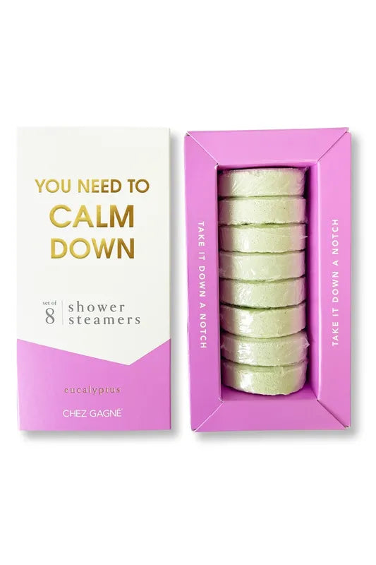 You Need to Calm Down Shower Steamers - Eucalyptus - Set of 8 Tabs