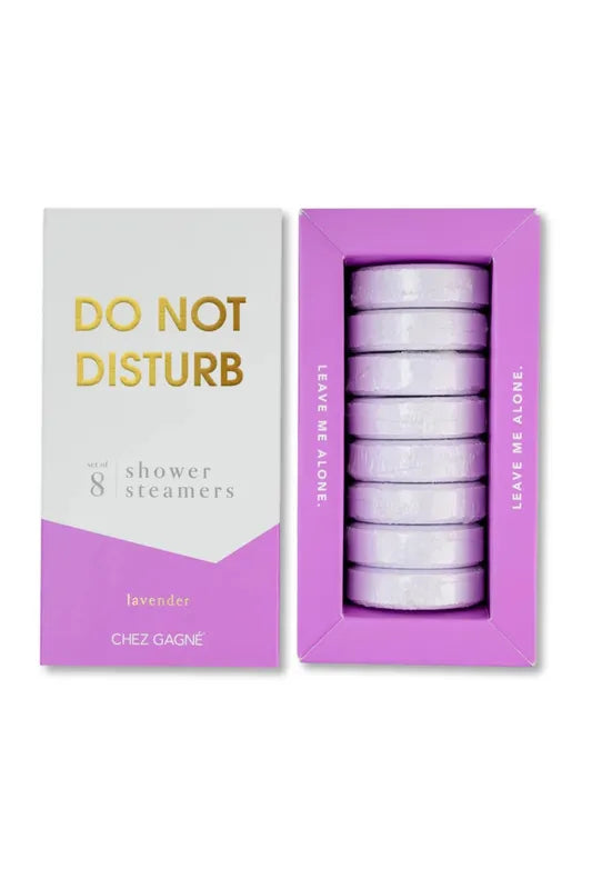 Do Not Disturb Shower Steamers - Lavender -  Set of 8 Tabs