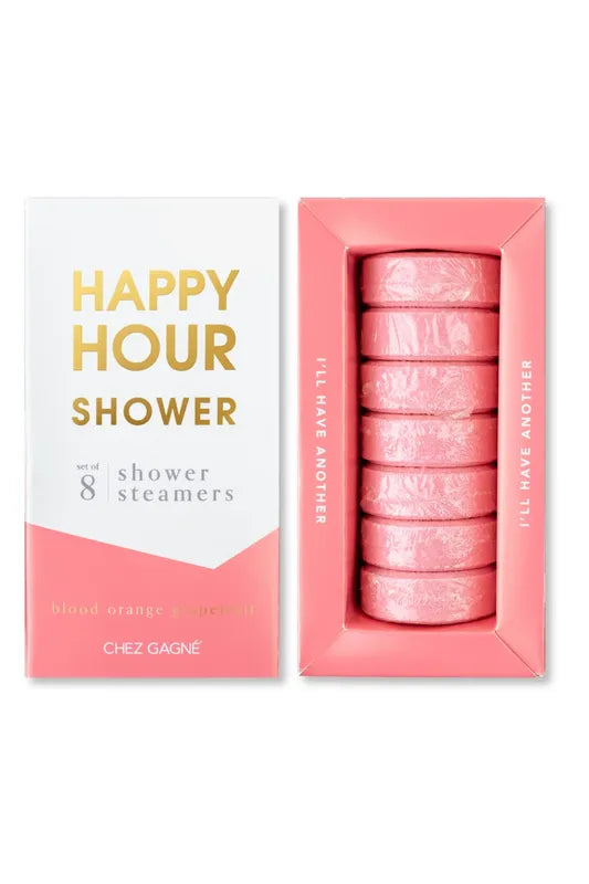 Happy Hour Shower Shower Steamers - Blood Orange Grapefruit - Set of 8 Tabs