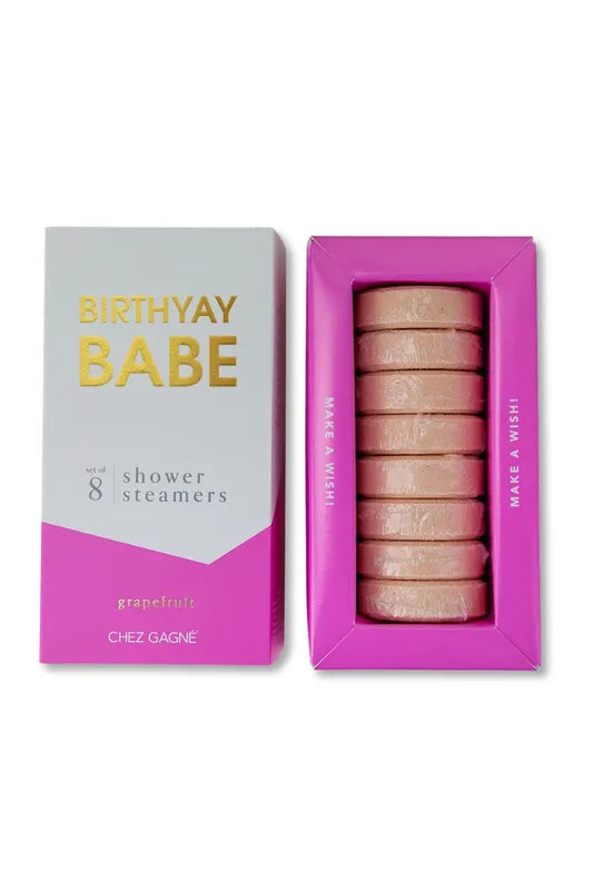 Birthyay Babe - Birthday Shower Steamers - Grapefruit - Set of 8 Tabs