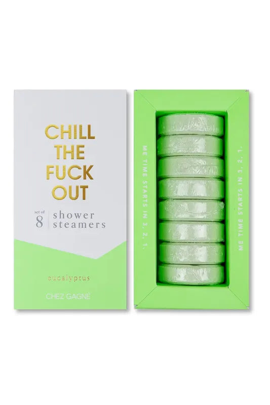 Chill the Fuck Out Shower Steamers - Eucalyptus - Set of 8 Tabs
