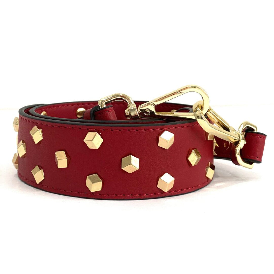 Studded Strap - Red, Gold